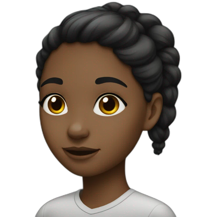 girl-black hear emoji