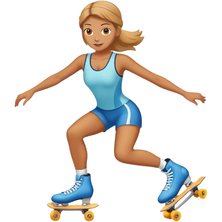Mujer patinando  emoji