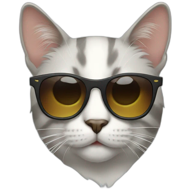 Cat with sunglasses emoji