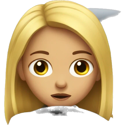 Sad girl driving car emoji