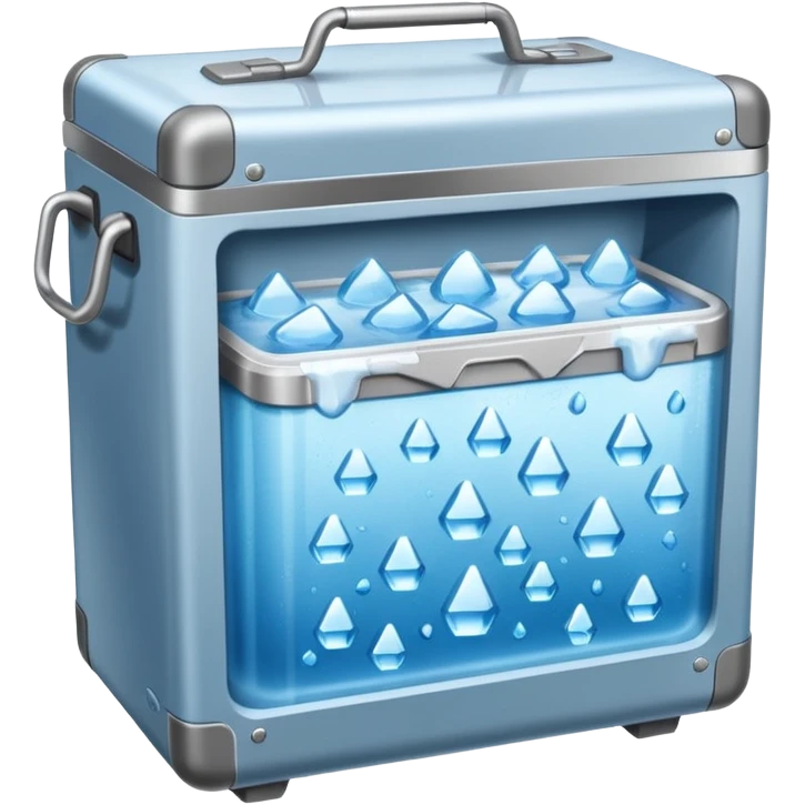 Cooler with ice in it emoji