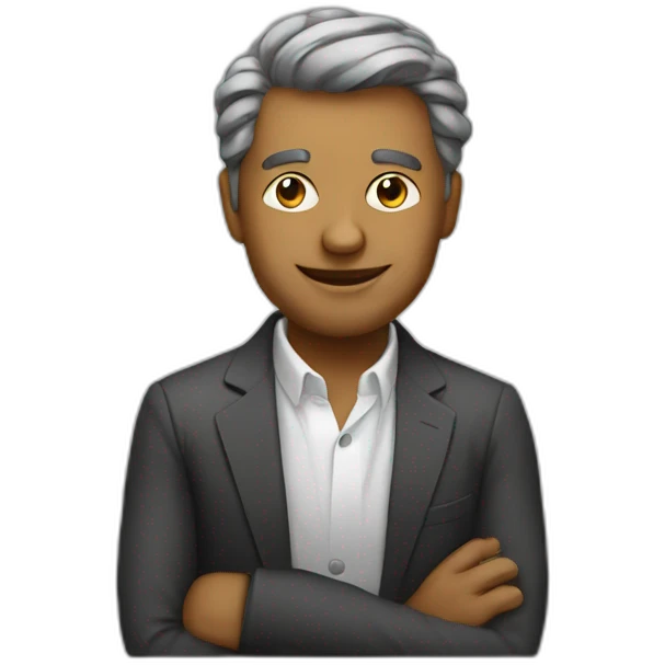  successful and forward-thinking founder emoji