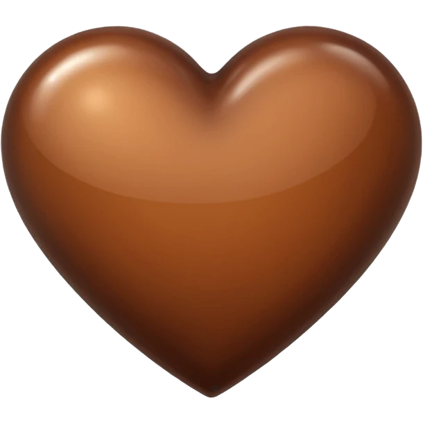 cuore marrone emoji