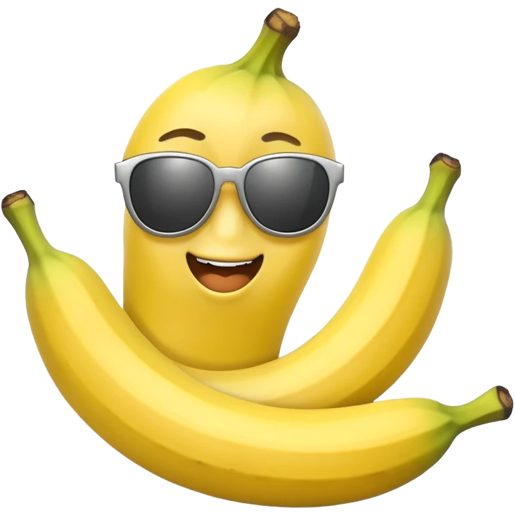 banana with sunglasses emoji