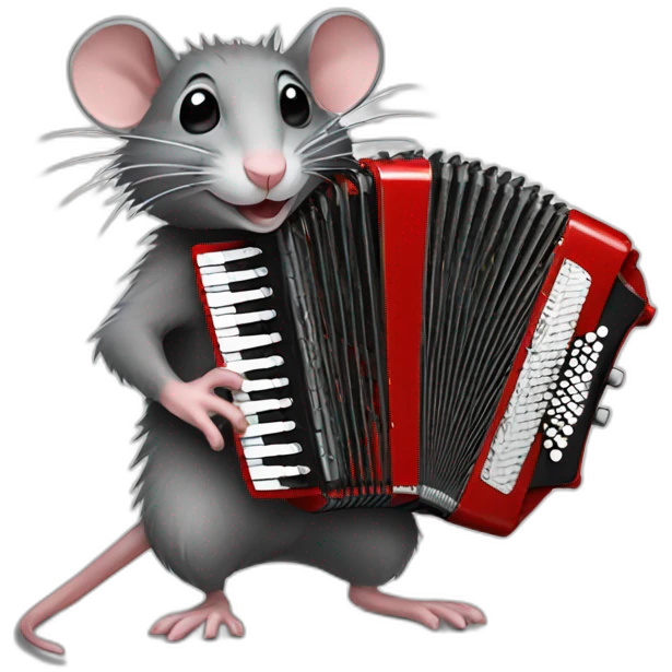 accordionist rat emoji