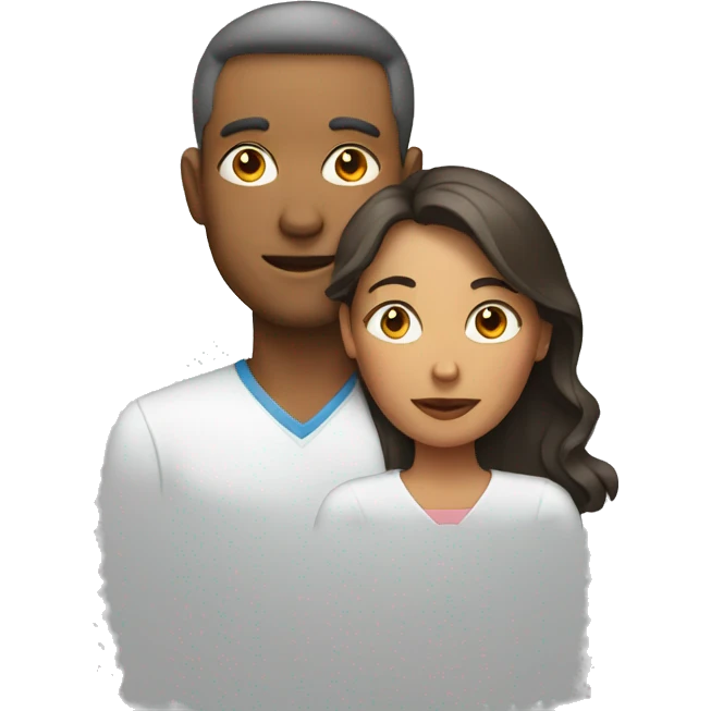 Man behind woman emoji