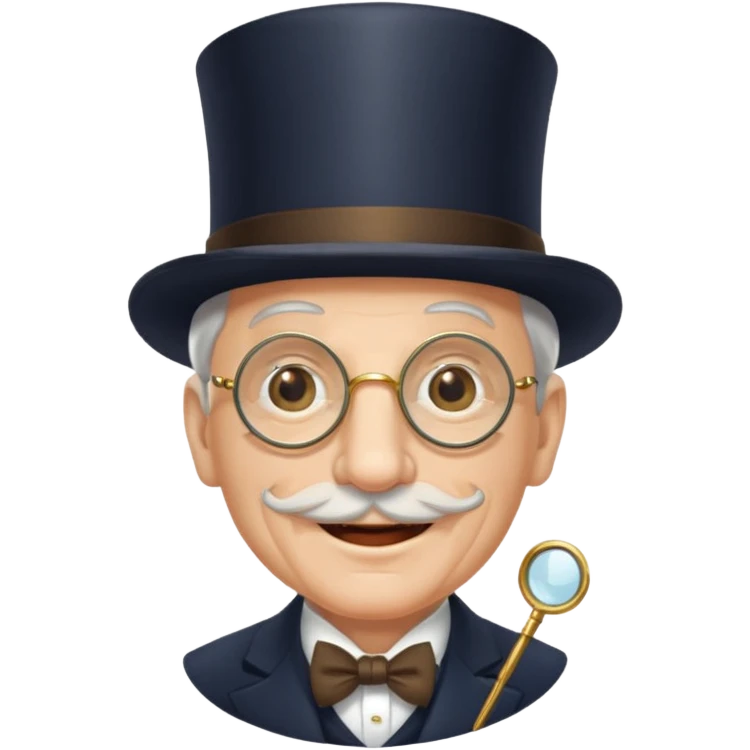 wealthy elderly man with monocle emoji