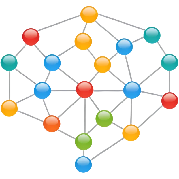 sitemap diagram with connected nodes emoji