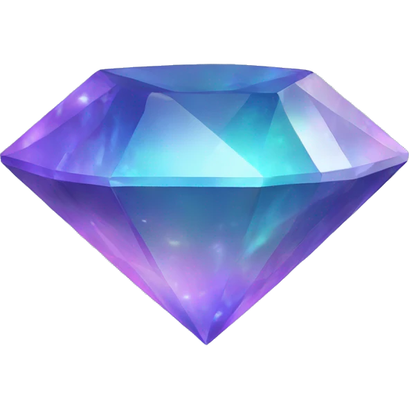 hologram gem flat shape emoji