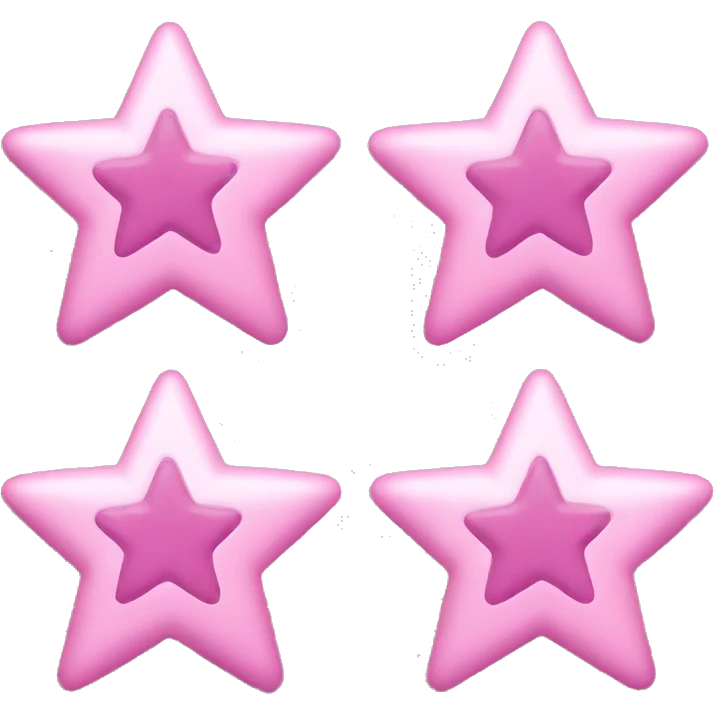 3 Pink stars emoji