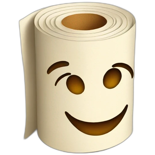 rolled paper emoji