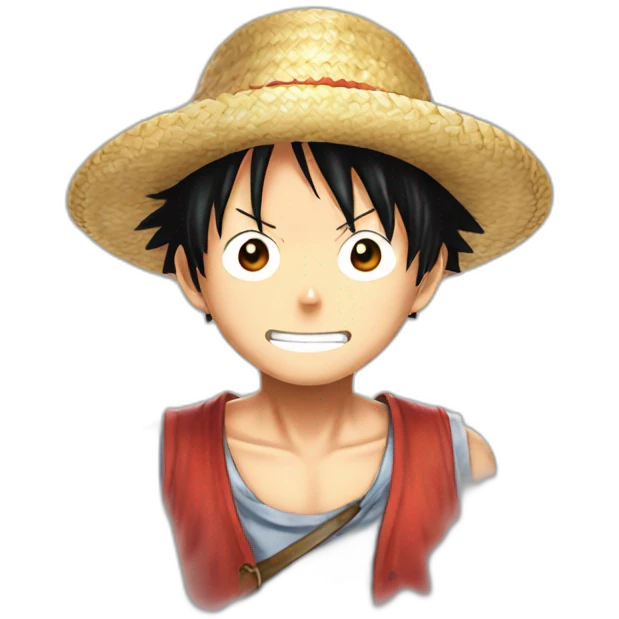 Straw hat luffy smaller emoji