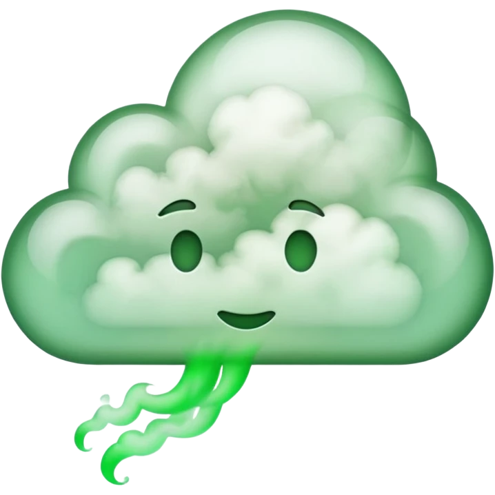 smell smoke green emoji