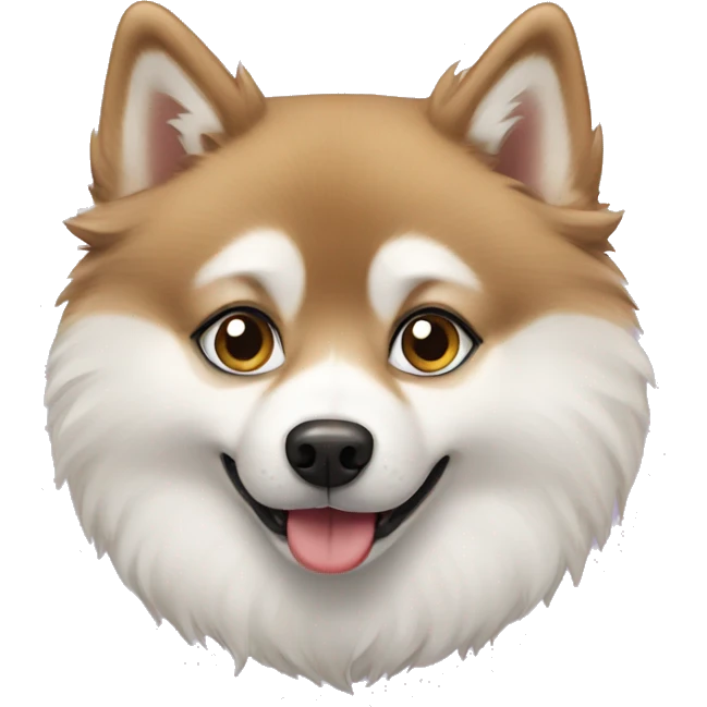 pomsky dog emoji