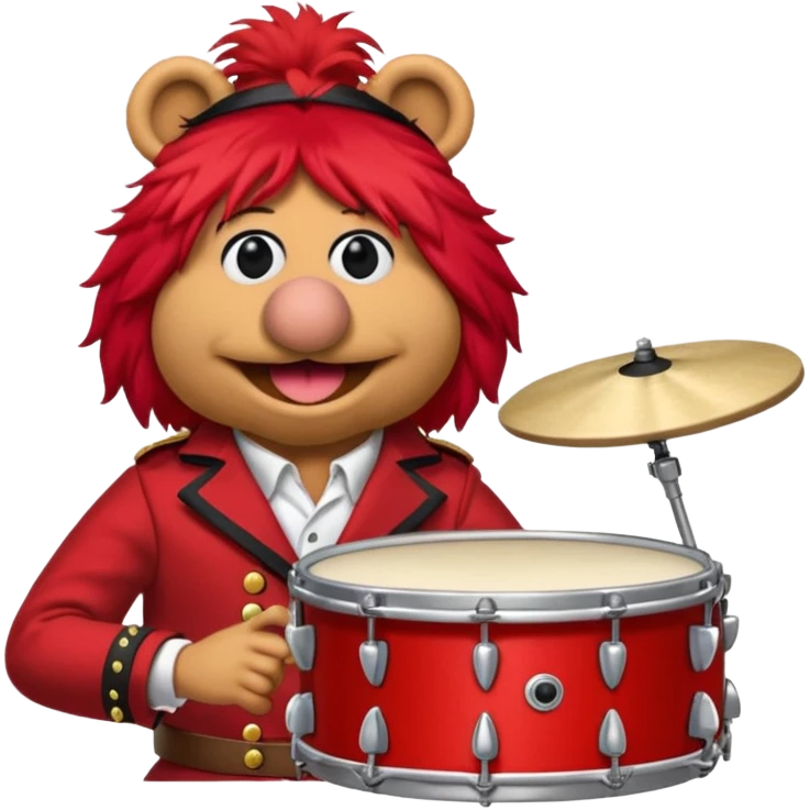 animal the drummer from the muppets emoji