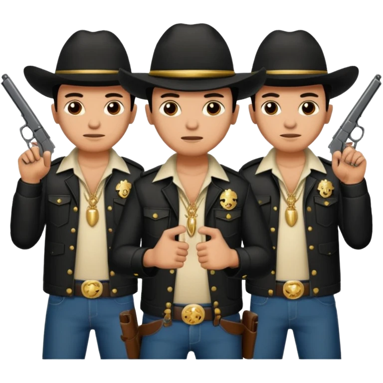 Norteño street gang with 14, hand gang signs and guns emoji