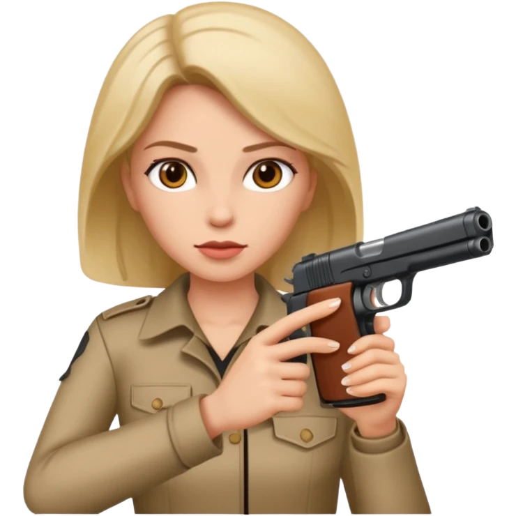 Woman shooting gun  emoji