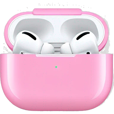 AirPods Pro pink emoji
