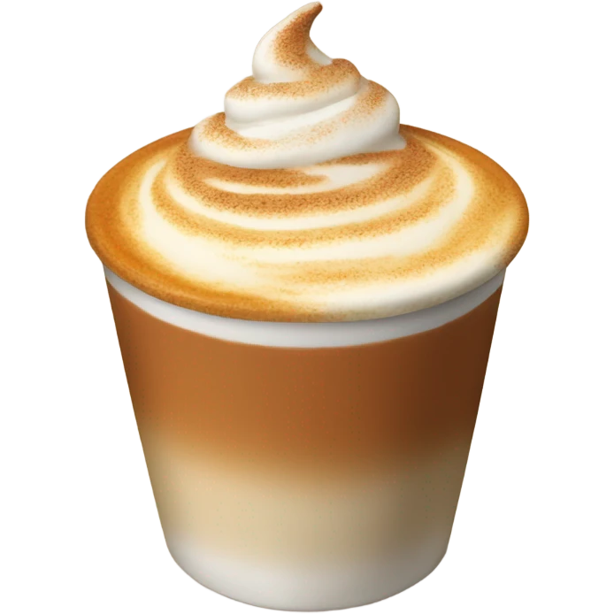 Realistic pumpkin latte emoji