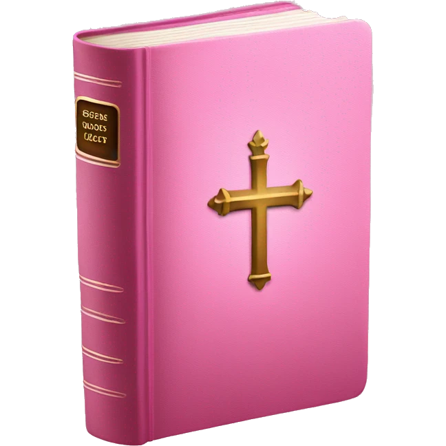 Bible pink emoji