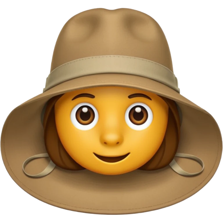 just safari hat no head emoji
