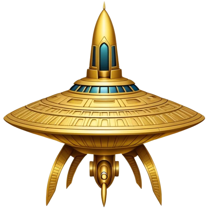 Annunaki ancient sumarian gold spaceship emoji