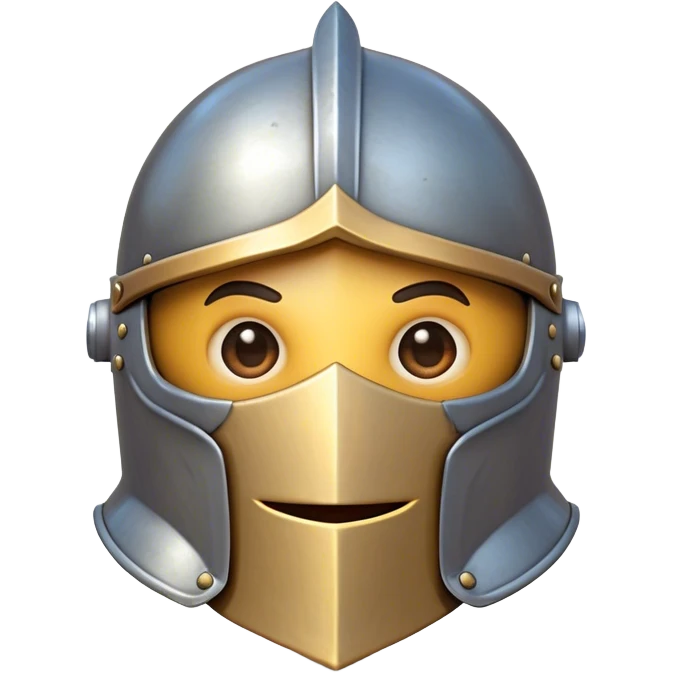 Clash of Clans aesthetic Comical Knight Portrait Emoji, Head tilted dramatically with an exaggerated, fun expression and wide, comically expressive eyes behind a quirky open helm, featuring a sturdy, cartoonish armored build with playful detailing and natural skin tone, Simplified yet hilariously expressive features, highly detailed, glowing with a slightly sassy metallic glow, high shine, dramatic yet playful, stylized with an air of cheeky medieval mischief, soft glowing outline, capturing the essence of a meme-worthy knight who brings lighthearted fun to epic battles! emoji