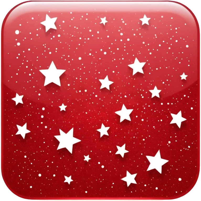 red glitter natal emoji