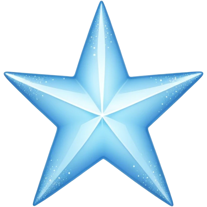 pale blue star sparkle emoji