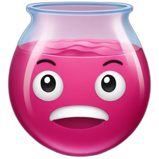 liquide avec des petits morceaux emoji