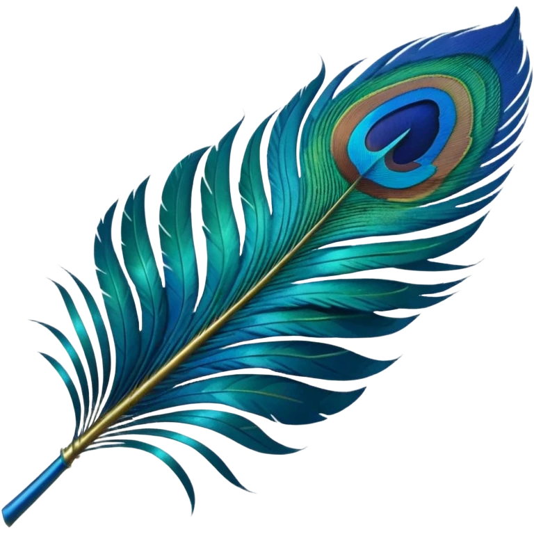 Peacock feather emoji