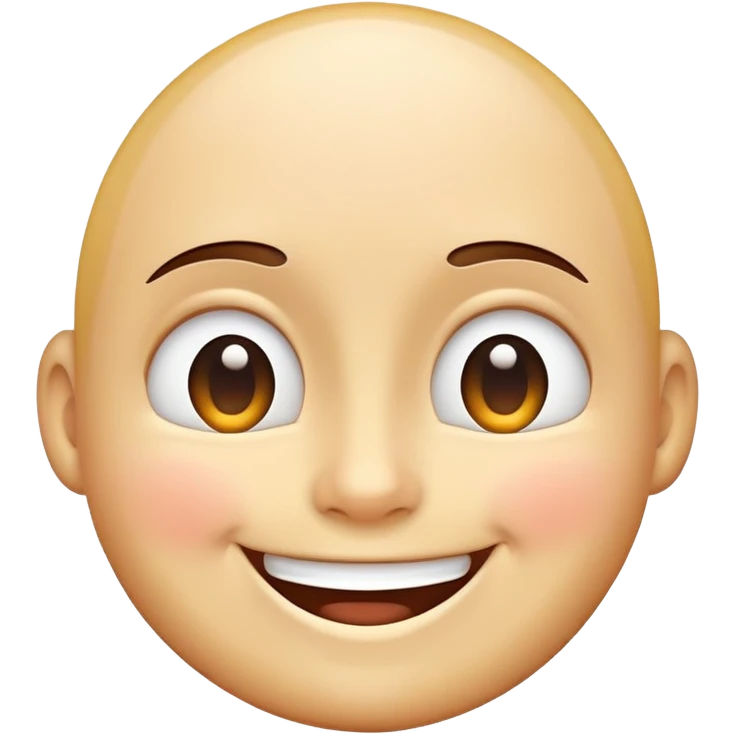 big smiling face, simple and inviting emoji