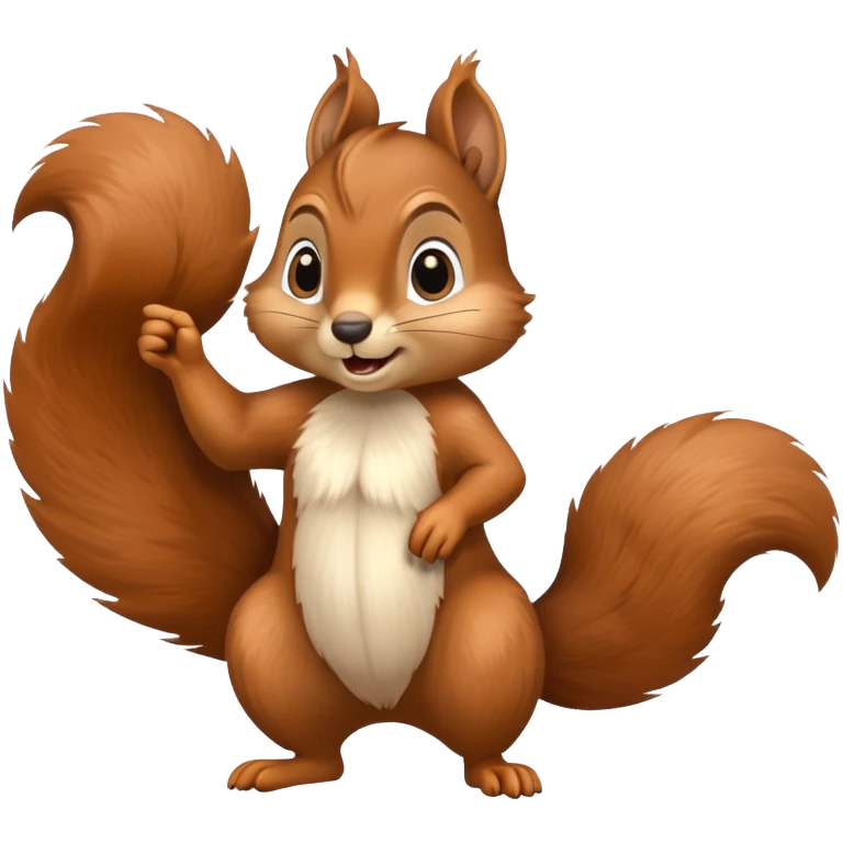 Squirrel pointing at something emoji