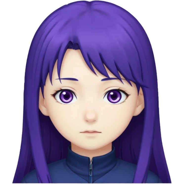 Hinata hyuga from Naruto the anime emoji