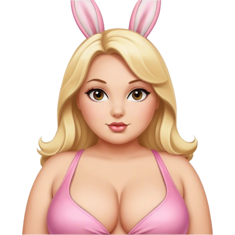 plus size blonde playboy bunny sfw emoji