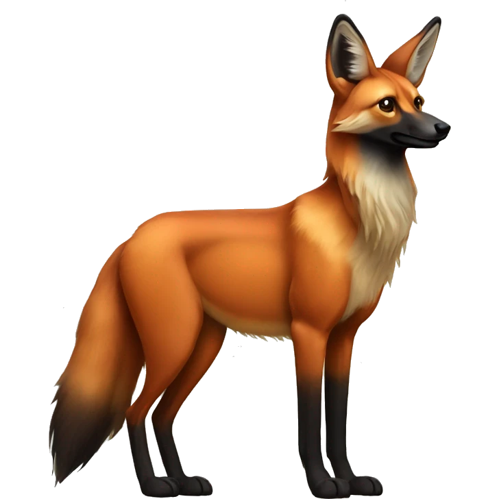 Maned wolf emoji