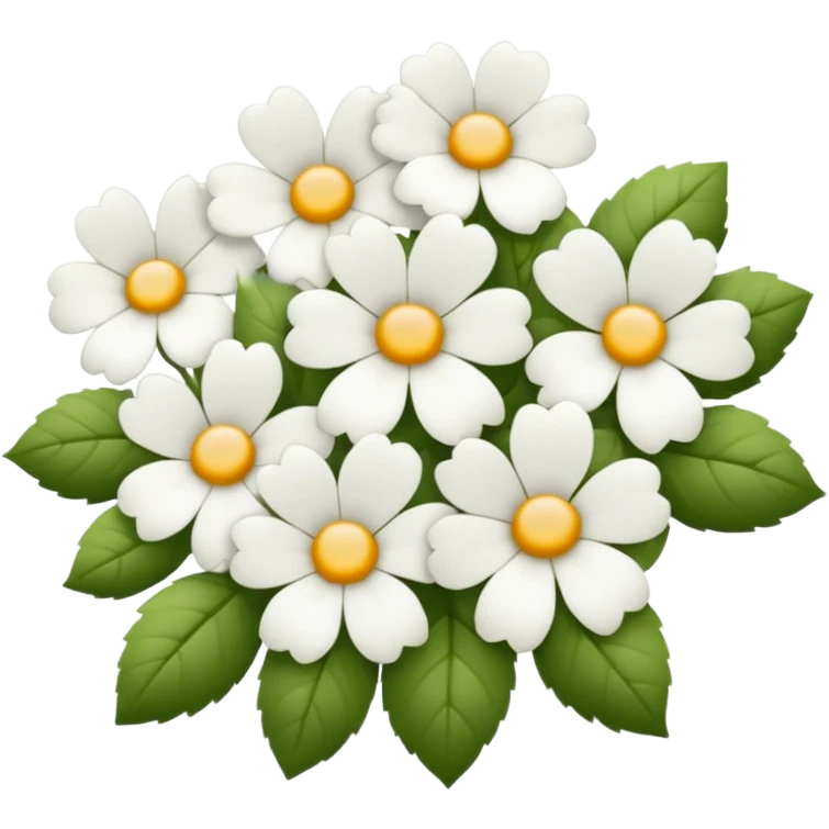 white flowers emoji
