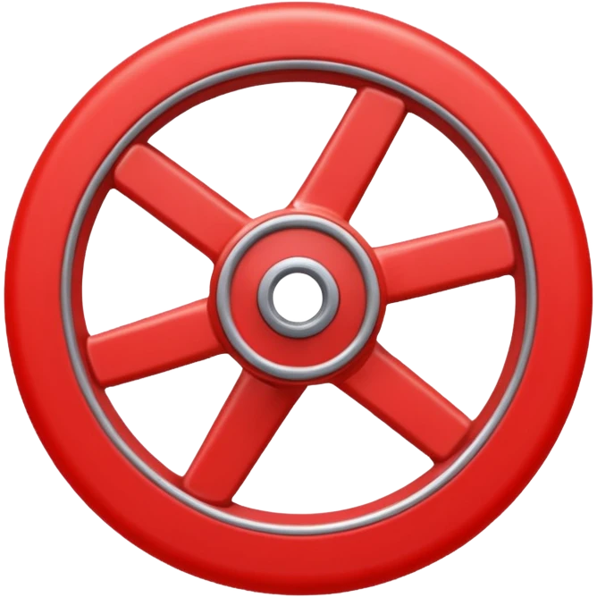 red glider wheel emoji