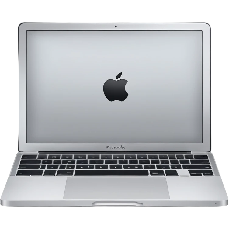 A brand new macbook emoji