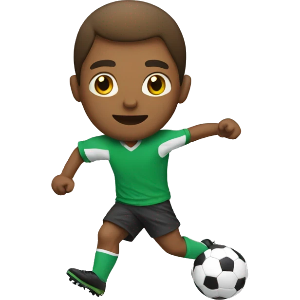 Guy playing soccer  emoji