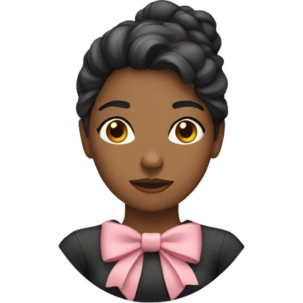 woman with a bow emoji