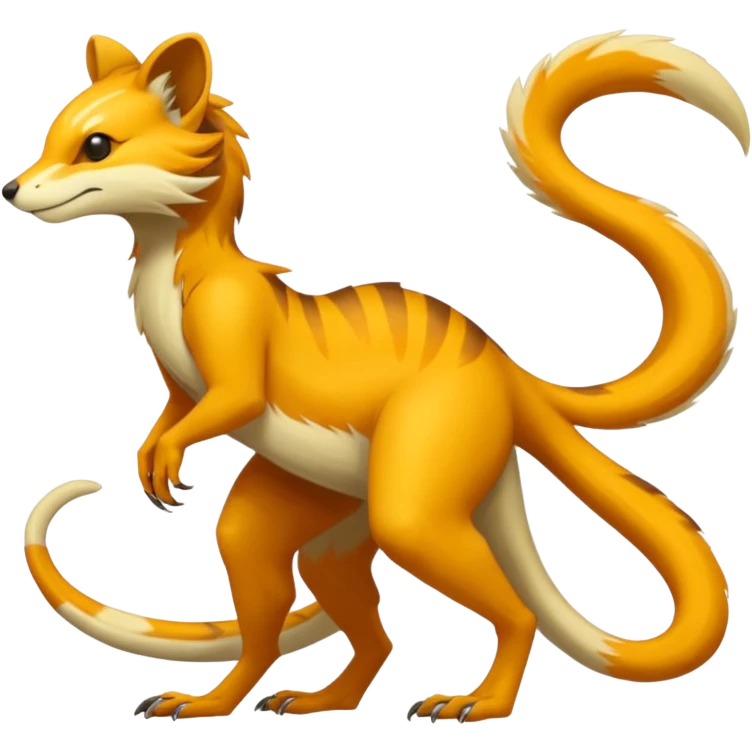 Anthropomorphic digitigrade Vernid-creature by LiLaiRa (full body) emoji