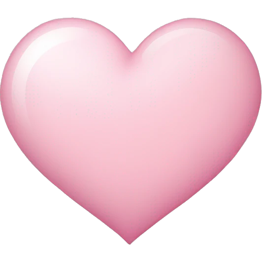 Light pink heart emoji