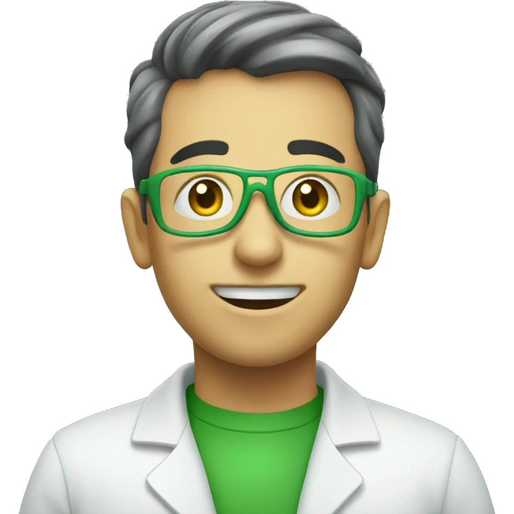 Green emoji for chemicals emoji
