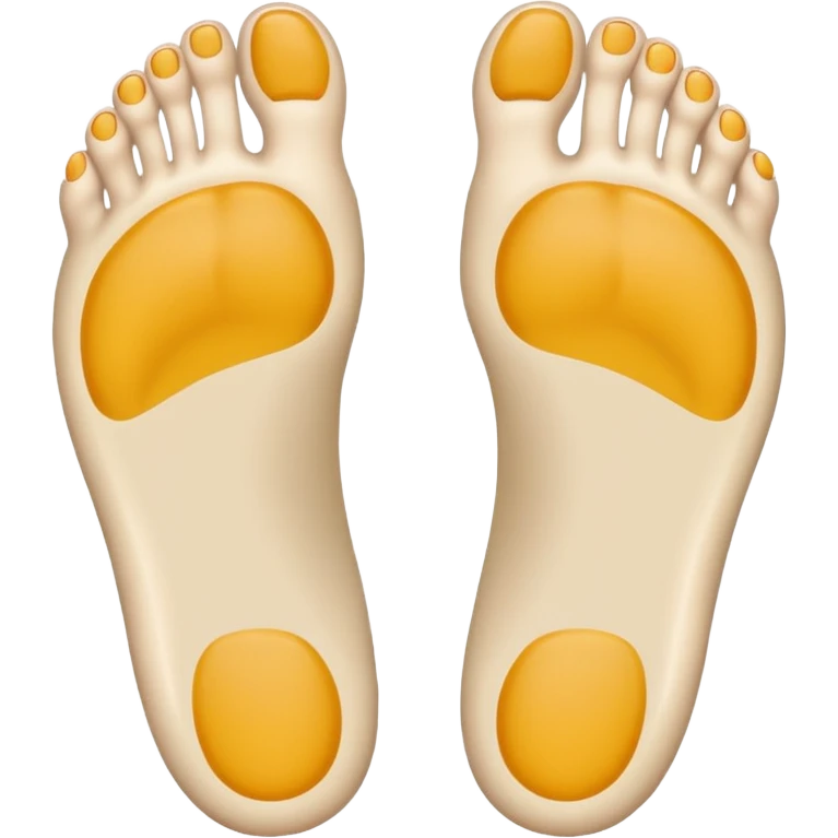 foot sole with visible arch, bottom view, simple and clear design emoji