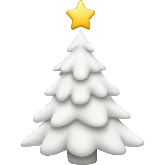 White Christmas tree  emoji