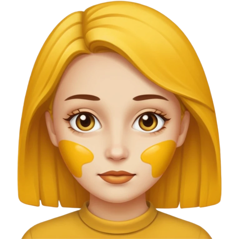 Female with mustard emoji