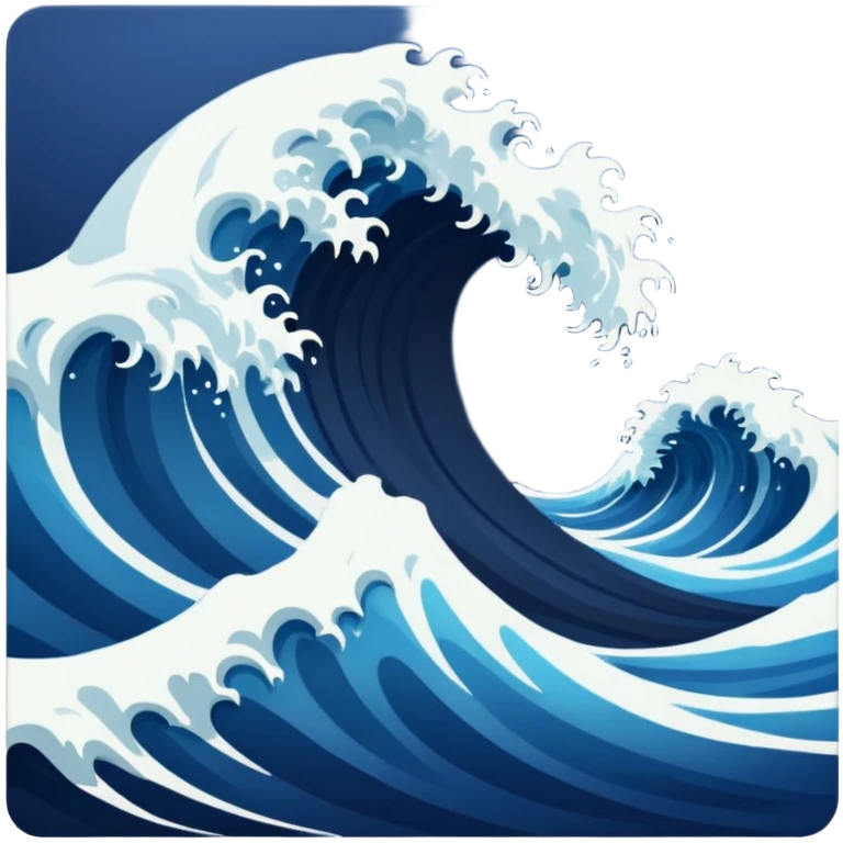 MAKE AN OCEAN WAVE LOOKS SCARY emoji