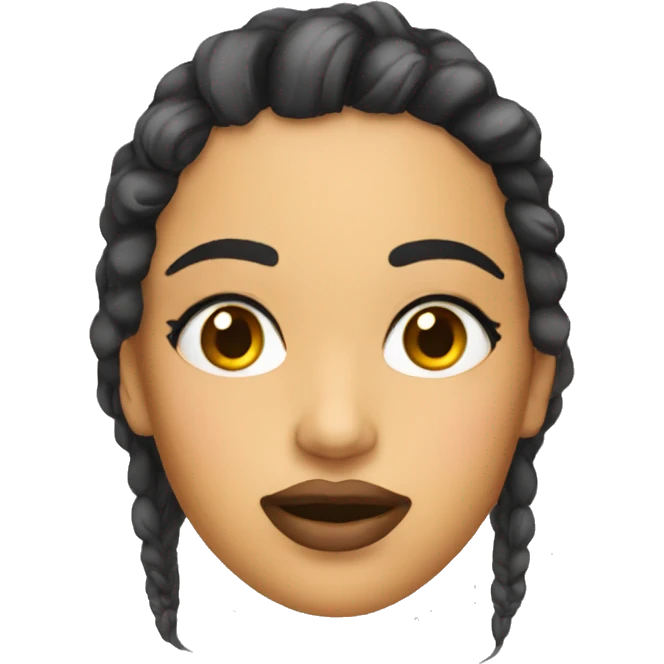 Chica maquillandose emoji