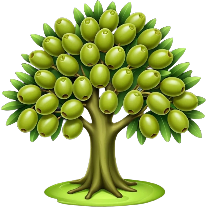 Árbol de aceitunas emoji
